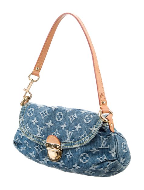 lv pleaty denim bag|louis vuitton mini pleaty.